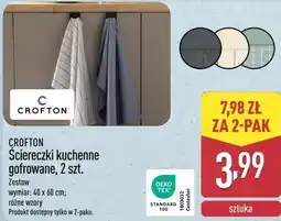 ALDI CROFTON Ściereczki kuchenne gofrowane, 2 szt oferta