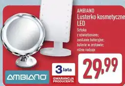 ALDI AMBIANO Lusterko kosmetyczne LED oferta