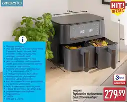 ALDI Ambiano Frytkownica beztłuszczowa dwukomorowa Airfryer oferta