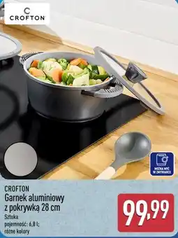 ALDI CROFTON Garnek aluminiowy z pokrywką 28 cm oferta