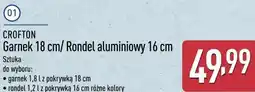 ALDI CROFTON Garnek 18 cm/ Rondel aluminiowy 16 cm oferta