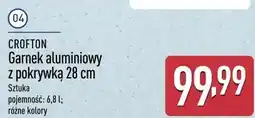ALDI CROFTON Garnek aluminiowy z pokrywką 28 cm oferta