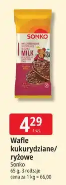 E.Leclerc Wafle ryżowe w czekoladzie mlecznej Sonko oferta