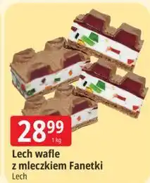E.Leclerc Wafle z mleczkiem fanetki Lech Ciastka oferta