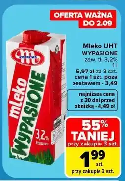 Carrefour Mleko 3.2% Mlekovita Wypasione oferta