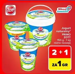 Carrefour Jogurt naturalny Zott Primo oferta