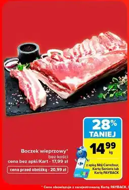 Carrefour Boczek wieprzowy bez kości oferta