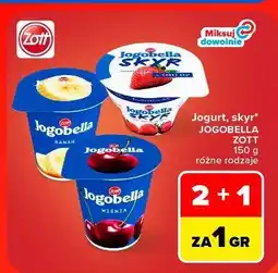 Carrefour Jogurt truskawkowy Zott Jogobella Skyr oferta