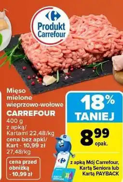 Carrefour Mięso mielone wieprzowo-wołowe Carrefour Targ Świeżości oferta