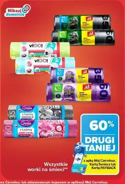 Carrefour Worki na śmieci 60 l Gosia oferta