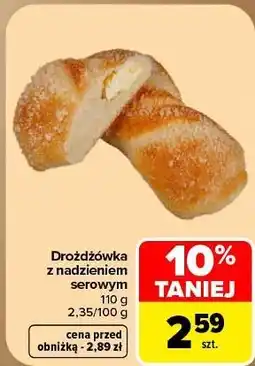 Carrefour Drożdżówka twist z nadzieniem serowym oferta