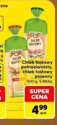 Carrefour Chleb tostowy pełnoziarnisty Dan Cake oferta