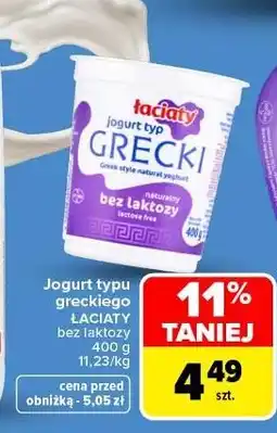 Carrefour Jogurt grecki bez laktozy Łaciaty oferta