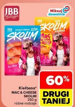 Carrefour Kiełbasa mac and cheese skolim Jbb Bałdyga oferta