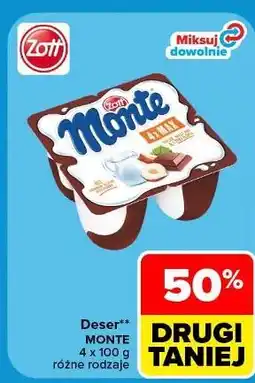 Carrefour Deser mleczno-czekoladowy z orzechami Zott Monte Max oferta