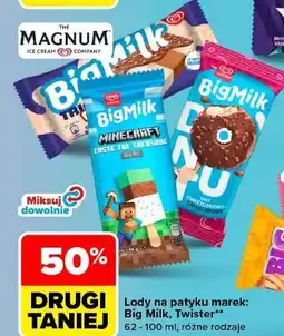 Carrefour Lody donut czekoladowy Algida Big Milk oferta