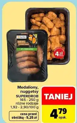 Carrefour Medaliony drobiowe ze szpinakiem i serem Superdrob oferta