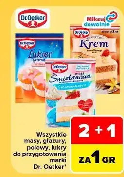 Carrefour Krem do tortów waniliowy Dr. Oetker oferta