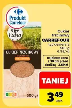 Carrefour Cukier trzcinowy Carrefour Extra oferta