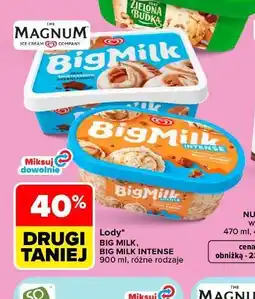 Carrefour Lody słony karmel intense Algida Big Milk oferta
