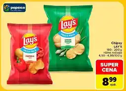 Carrefour Chipsy zielona cebulka Lay's oferta