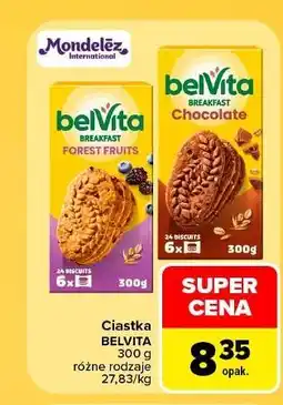 Carrefour Ciastka zbożowe czekoladowe Belvita oferta