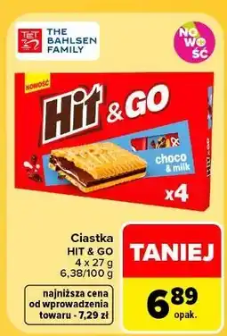 Carrefour Ciastka choco & milk Hit oferta