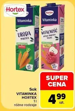 Carrefour Sok marchew-jabłko-malina Hortex Vitaminka oferta