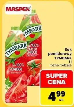 Carrefour Sok pomidorowy pikantny Tymbark oferta