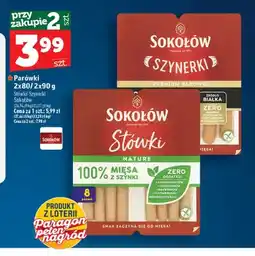 Topaz Parówki Szynerki Sokołów 2-pak oferta