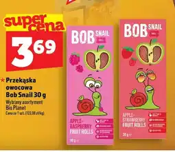 Topaz Przekąska owocowa Bob Snail jabłko-truskawka oferta