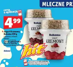 Topaz Jogurt kremowy z malinami Bakoma oferta