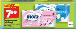 Topaz Papier toaletowy Mola Biała bawełna 8-pak oferta