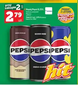 Topaz Napój gazowany Pepsi Zero Sugar Cream Soda oferta