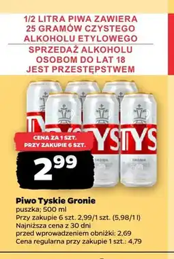 Netto Piwo Tyskie Gronie oferta