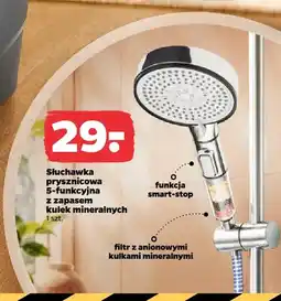 Netto Słuchawka prysznicowa 5-funkcyjna z zapasem kulek mineralnych oferta