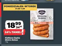 Netto Kiełbasa śląska Mistrz Rohus oferta