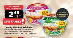 Netto Twaróg delikatny z rzodkiewką Président oferta