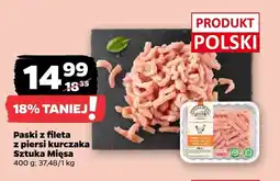 Netto Paski z fileta z piersi kurczaka Sztuka Mięsa oferta