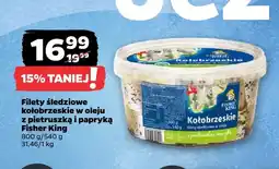 Netto Filety śledziowe kołobrzeskie w oleju z pietruszką i papryką Fisher King oferta