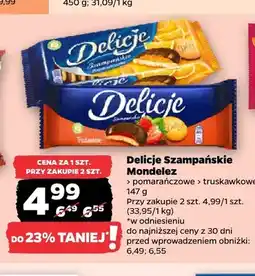 Netto Delicje Szampańskie truskawkowe Mondelez oferta