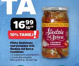 Netto Filety śledziowe marynowane XXL Śledzie Od Serca z suszonymi pomidorami Contimax oferta