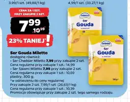 Netto Ser cheddar w plastrach Miletto oferta