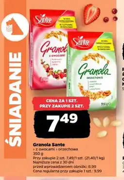 Netto Granola z owocami Sante oferta