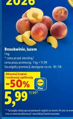 Lidl Brzoskwinie oferta