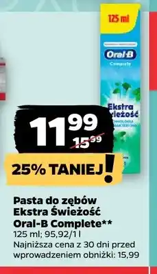Netto Pasta do zębów Oral-B Complete Ekstra Świeżość oferta