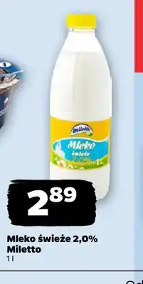 Netto Mleko świeże Miletto 2,0% oferta