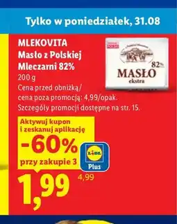 Lidl Masło ekstra z Polskiej Mleczarni oferta