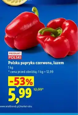 Lidl Papryka czerwona polska oferta