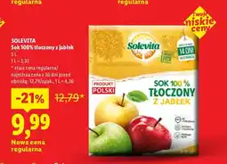 Lidl Sok tłoczony z jabłek Solevita 100% oferta